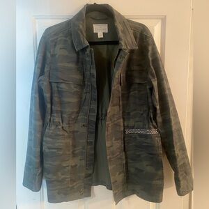 Caslon Olive Green Camo Jacket